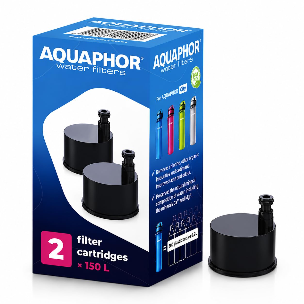 Cartridge Pack for City Bottle - Black