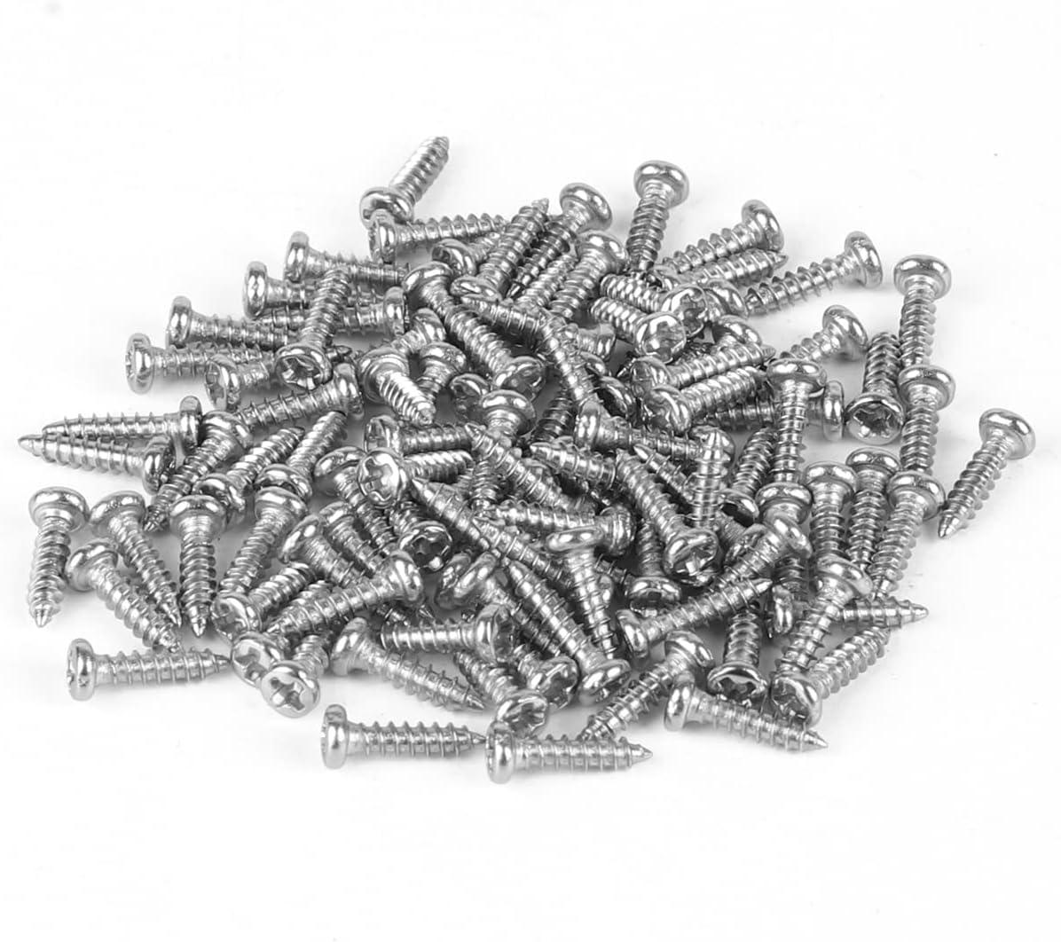 Viti Autofilettanti M2.2x13mm Testa Tonda Phillips - Acciaio Inox 304 (50 Pz) Uxcell