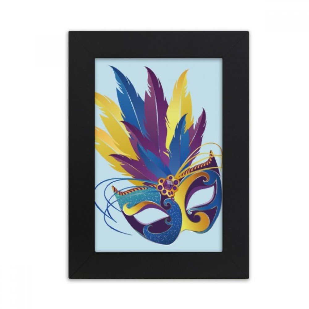 Cadre Photo Venise Plume Bleue pour Décorer votre Bureau avec Élégance