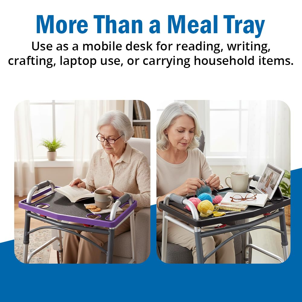 Snapklik.com : Support Plus Walker Tray Table - Mobility Table For Walker