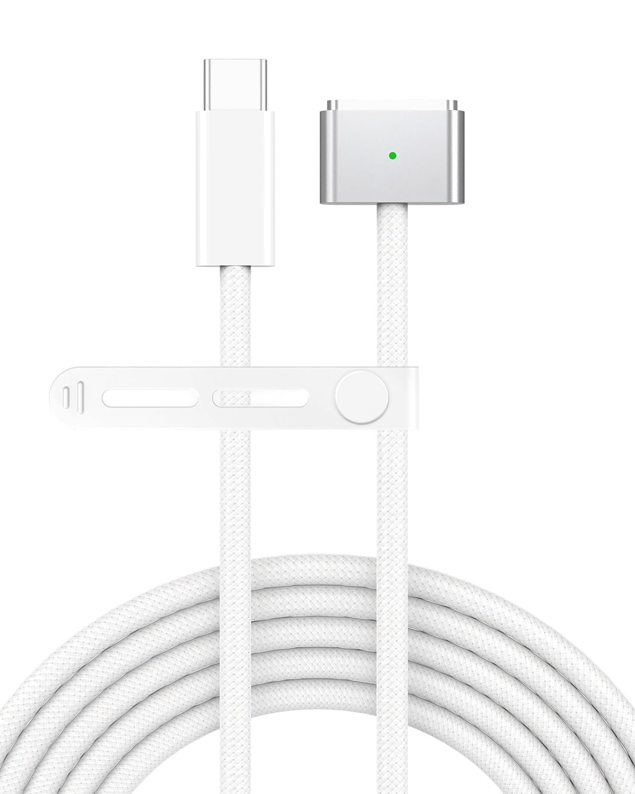 USB C to Magnetic 3 Charger Cable for MacBook Air 13.6 15 inch Mac Pro 14 16 M5 M4 M3 M2 M1 2026 2025 2024 2023 2022 2021, Braided Cord & LED, Powerful Magnetic, Super Durable, Original Quality 6.6FT