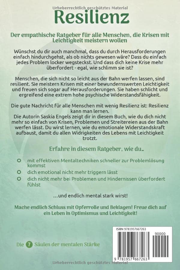 Resilienz – Die 7 Säulen zur mentalen Stärke: Wie du Stress abbaust und Depressionen vorbeugst. Für mehr Gelassenheit… – Bild 3