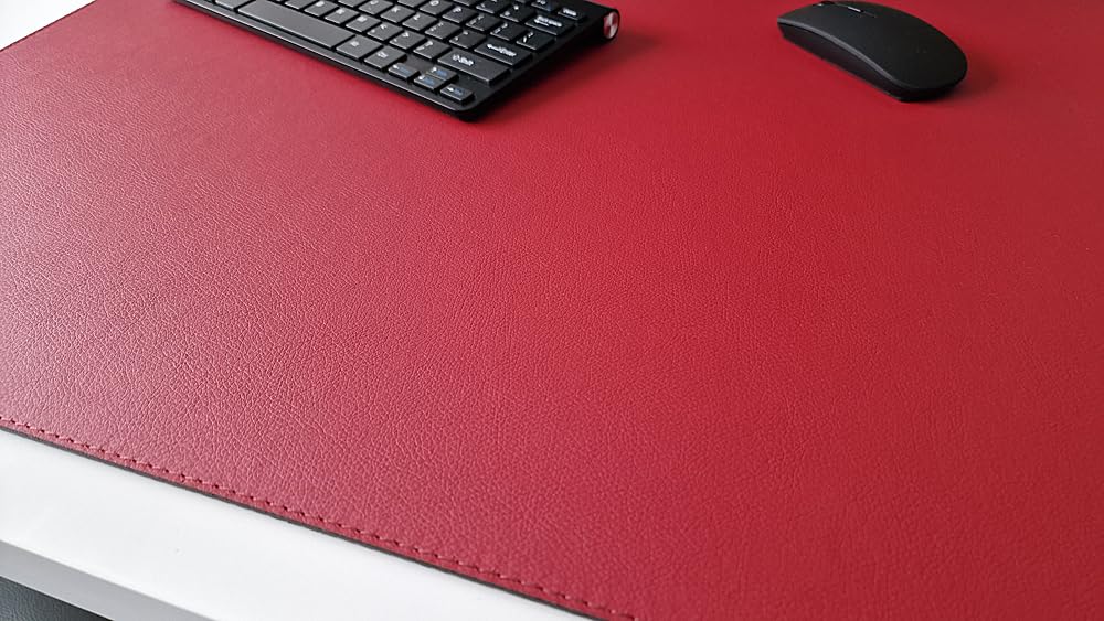 Schreibtischunterlage sanft lux Leder 70 x 50 Rot