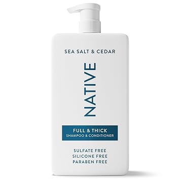 Native Full & Thick 2-in-1 Shampoo & Conditioner Sea Salt & Cedar 36 fl Oz.