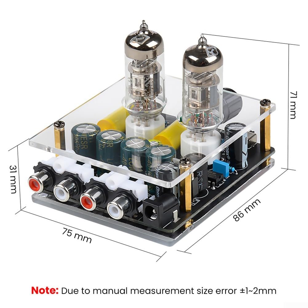 Préampli à tube amélioré, pré-amplificateur HiFi pour entrées CD et ordinateur, amplification de tension