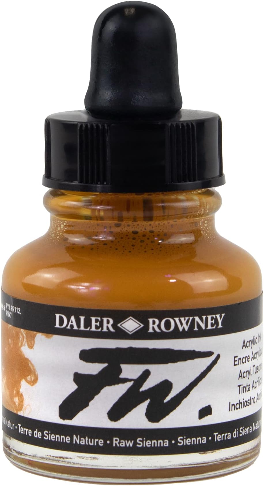 FW Raw Sienna ink 1 oz bottle