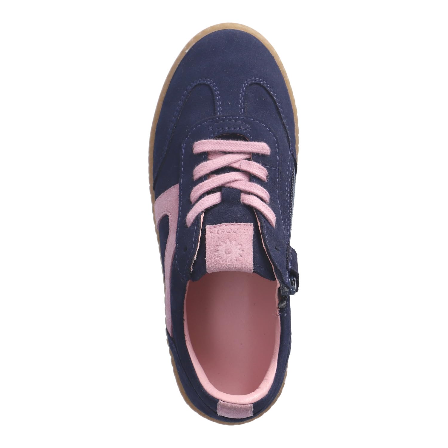 RICOSTA Mädchen Low-Top Sneaker London, Kinder Halbschuhe, lose Einlage, Sportschuhe, Freizeitschuhe, Turnschuhe, Laufschuhe, Nautic/rosa (170), 38 EU