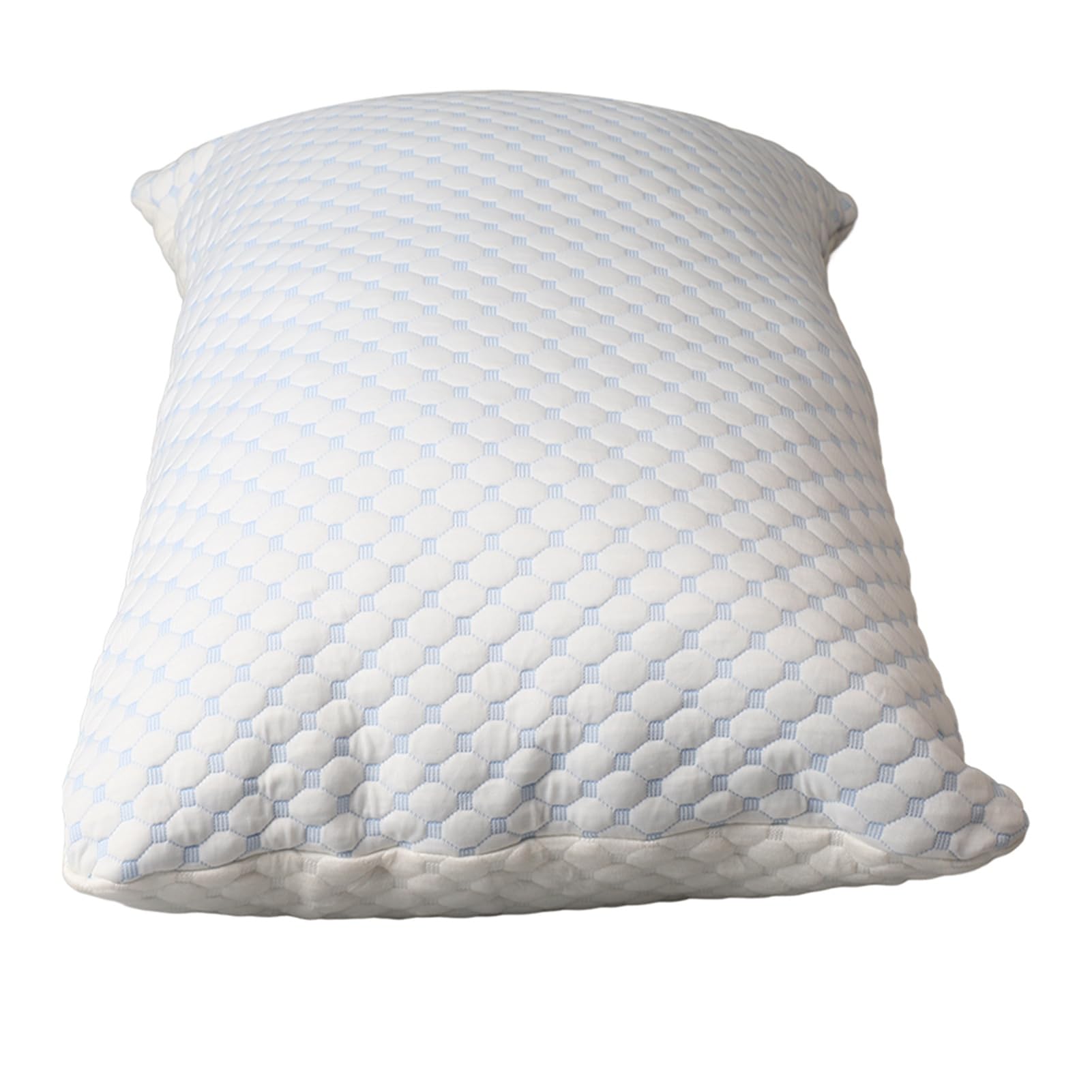 Fdit Cuscini in Memory Foam Triturati Queen Size Set di 2 Cuscini Regolabili con Infusione di Gel Rinfrescante con Copertura in bambù per Chi Dorme Sul Lato dello Stomaco Posteriore