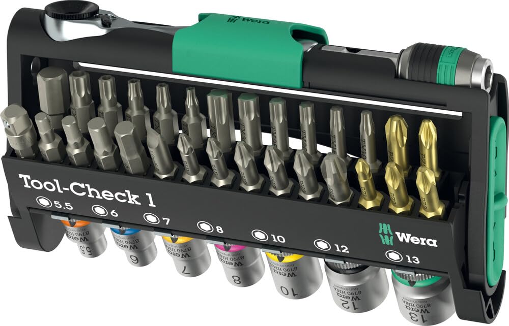 Wera Tool-Check 1 - Jeu d'outils ultracompact de 38 pièces