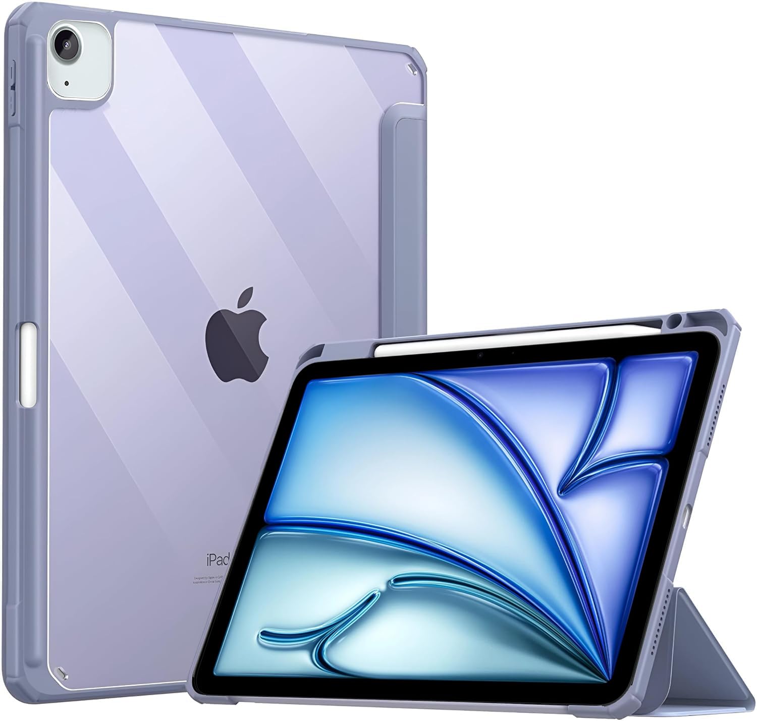 ProElite Case Cover for Apple iPad Air 13 M2 2024 Cover, Transparent Smart Flip Cover for iPad Air 13 inch M2 2024 with Pencil Holder, Lavender (B0D49PTCQV) Amazon Price History, Amazon Price Tracker