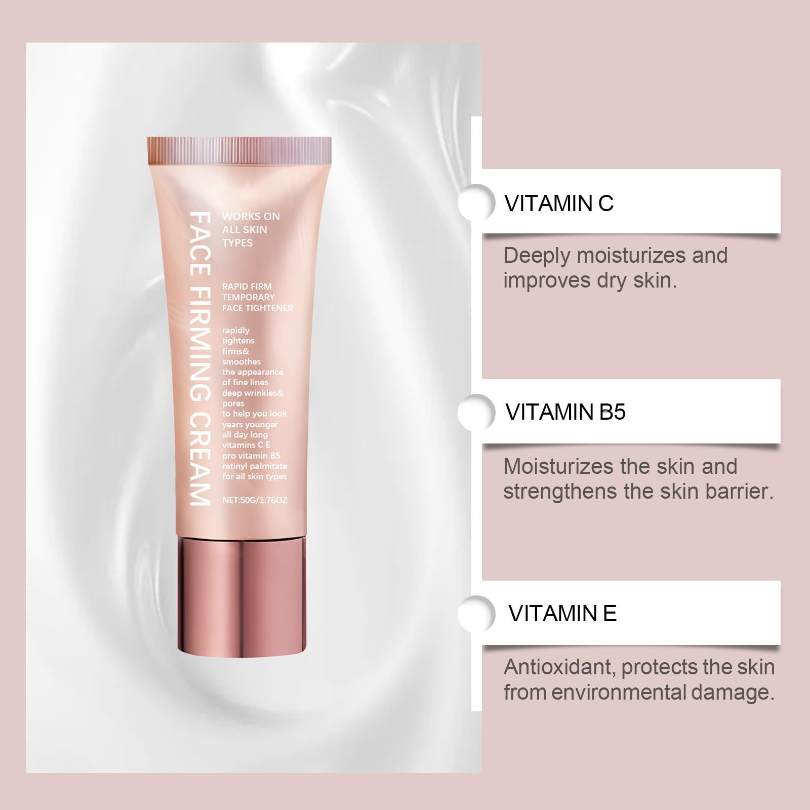 Anti Aging Face Cream Skin Tightening Cream for Face Anti-Wrinkle Firm & Lift Cream - Image 2