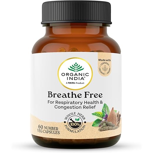 Organic India Breathe Free 60 Veg Capsules