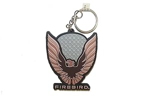 PONTIAC FIREBIRD With TITLE Beneath Licensed Silicone KEYCHAIN