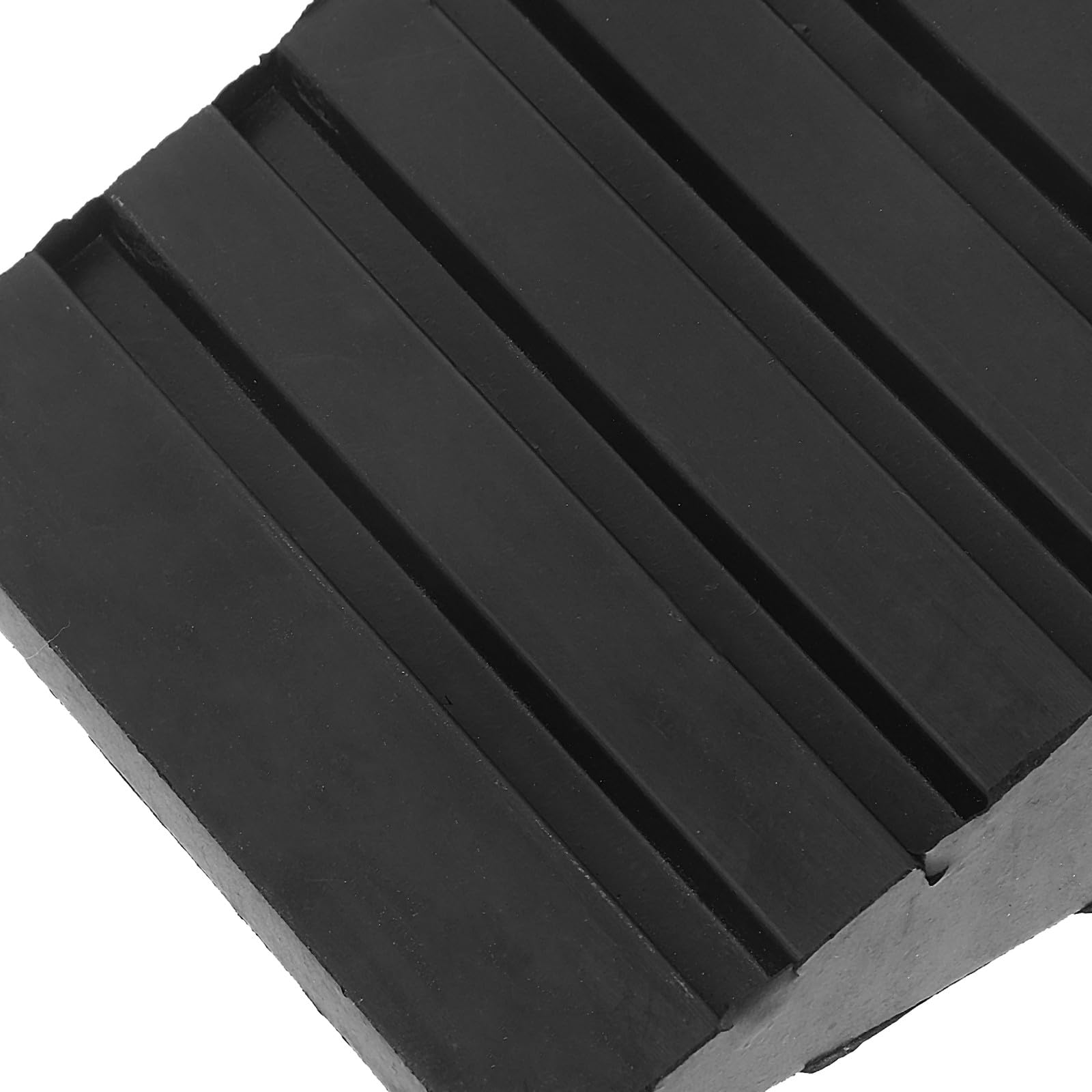 Calzo de Goma Negro para Rueda de Vehículo Portátil y Resistente, Tope Antideslizante Adecuado para Remolques y Camiones en Rampas