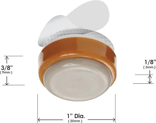 Miniatura 7 de Slipstick Base deslizantes de 1 pulgada Marrón CB250