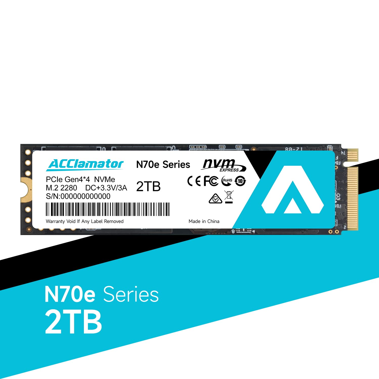 内蔵型SSD ACClamator M.2 NVMe PCIe SSD 2TB Amazon.co.jp: SSD NVMe 2TB PS5 PCIe Gen4x4 M.2 2280 内蔵SSD