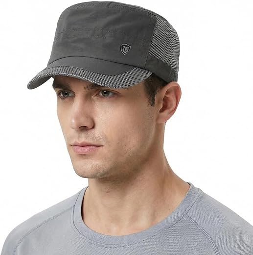 GUSTAVE® Sun Cap for Men, Lightweight Breathable Baseball Cap for Men and Women, Adjustable Summer Sun Hat with Curved Bri...