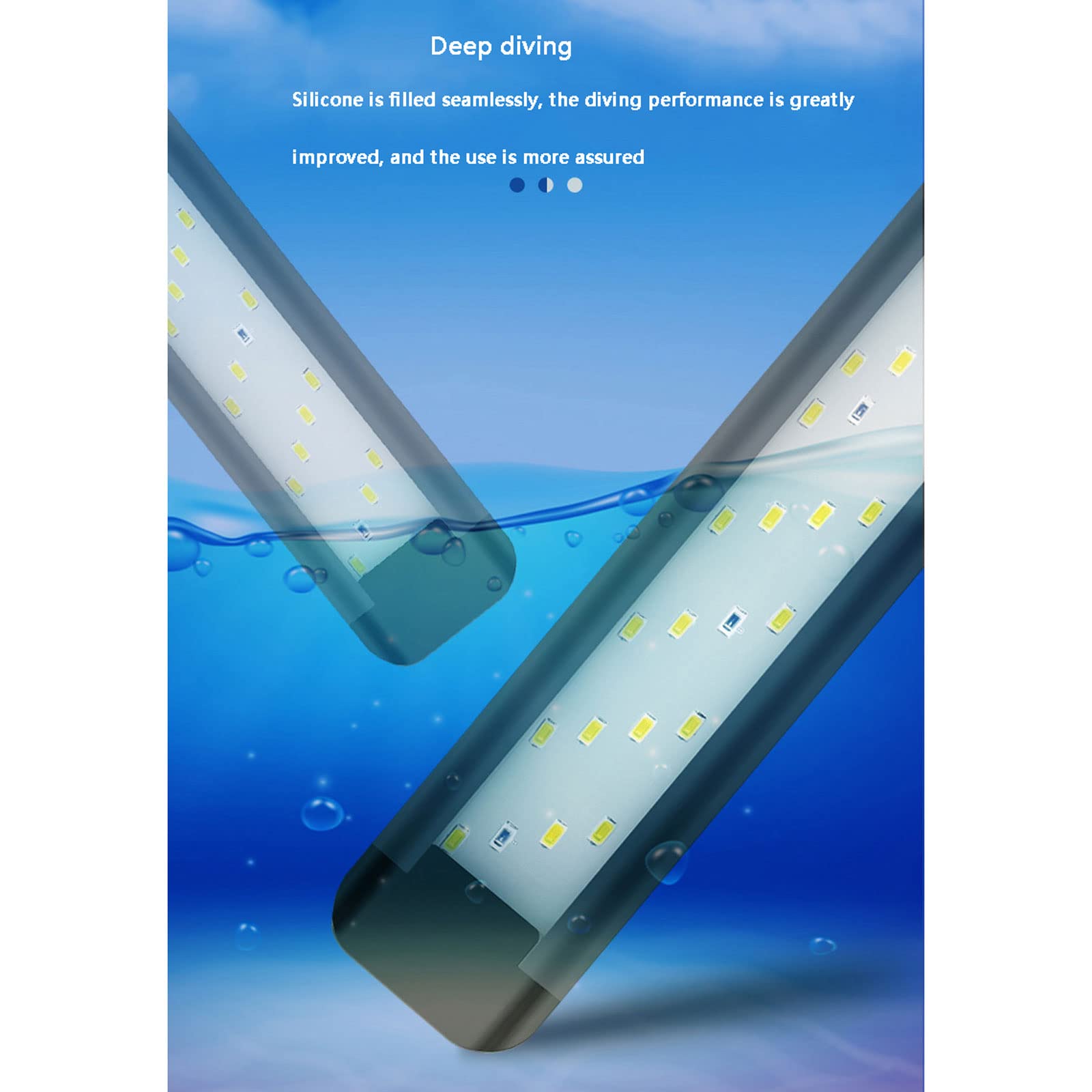 Wspornik LED do akwarium lekki zbiornik na trawę wodną światło oświetlenie roślin krajobrazu, 20 W