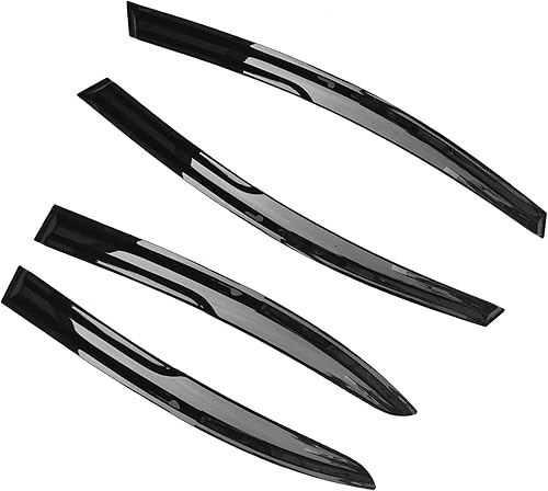 Deflectores de protección contra la lluvia – Paquete de 4 deflectores de ventana lateral para ventanas de coche, cinta adhesiva para montaje disponible en Yaxa Costa Rica