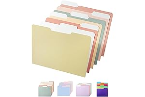 Mr. Pen File Folders: 18 Pcs Vintage Hues Assortment to Brighten Your Office