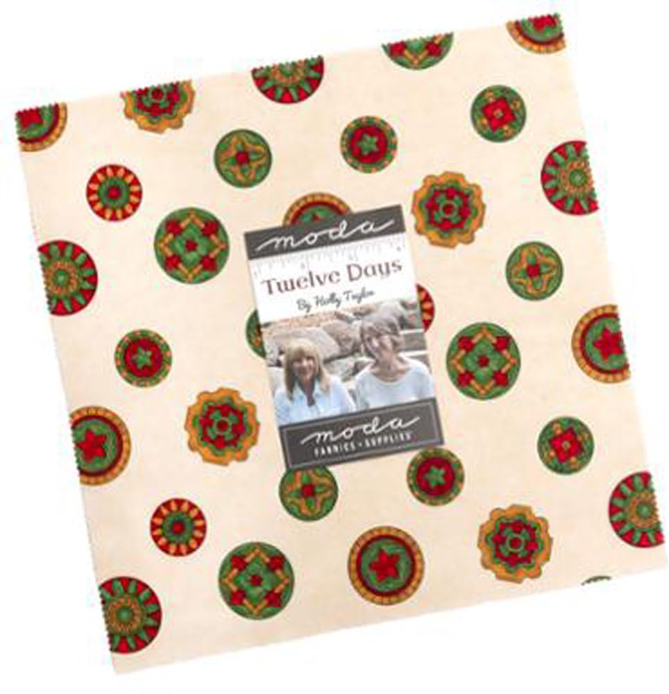 Moda Fabrics Assorted Holly Taylor Twelve Days Layer Cake 42 10-Inch Squares 6950Lc