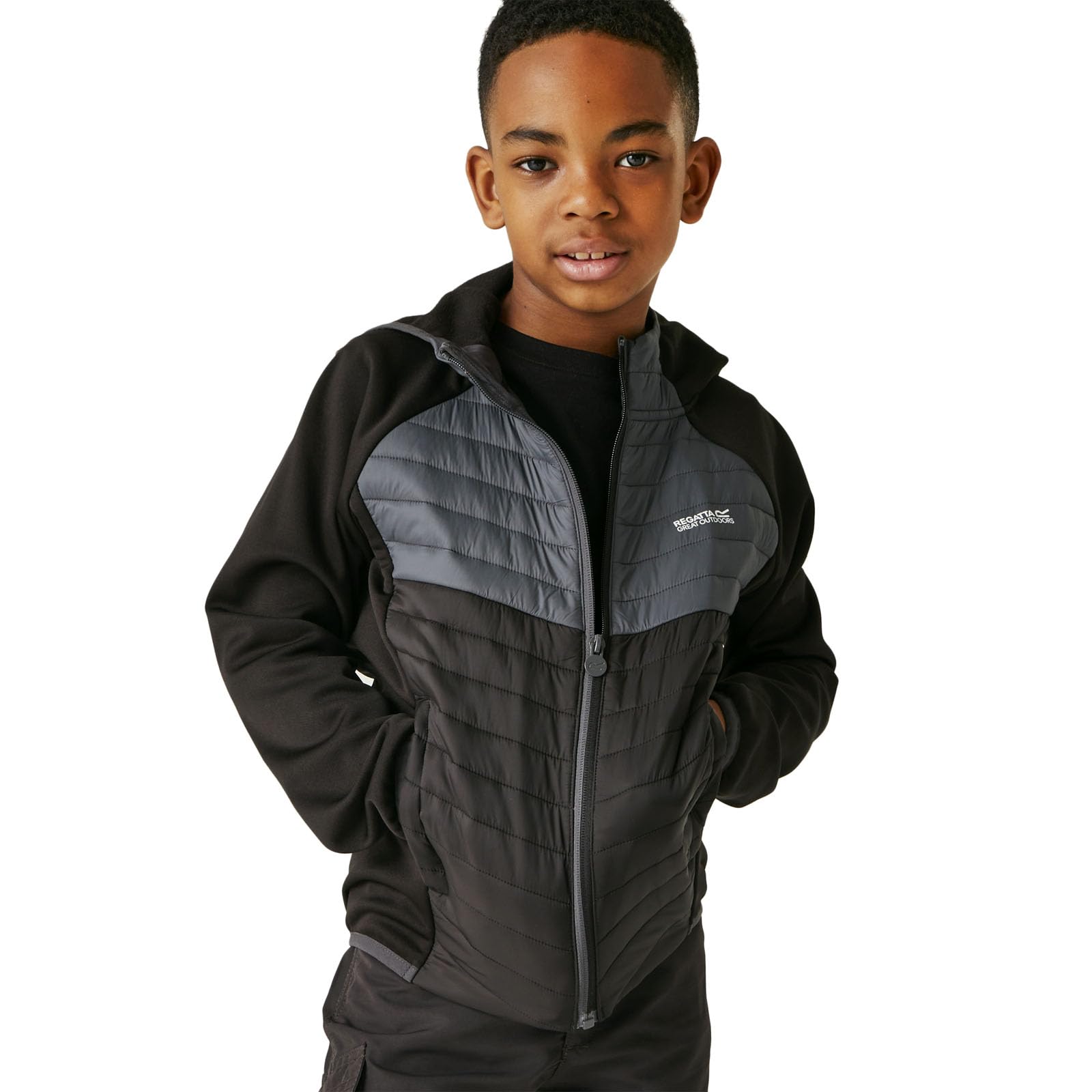 Regatta Boys Kielder VIII Hybrid Full Zip Padded Jacket