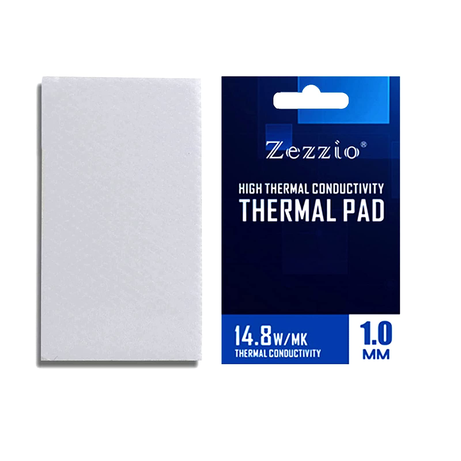 Zezzio New 14.8 W/mK Silicone Thermal Pad for Heatsink GPU CPU RAM SSD LED Cooler IC Chipset Cooling