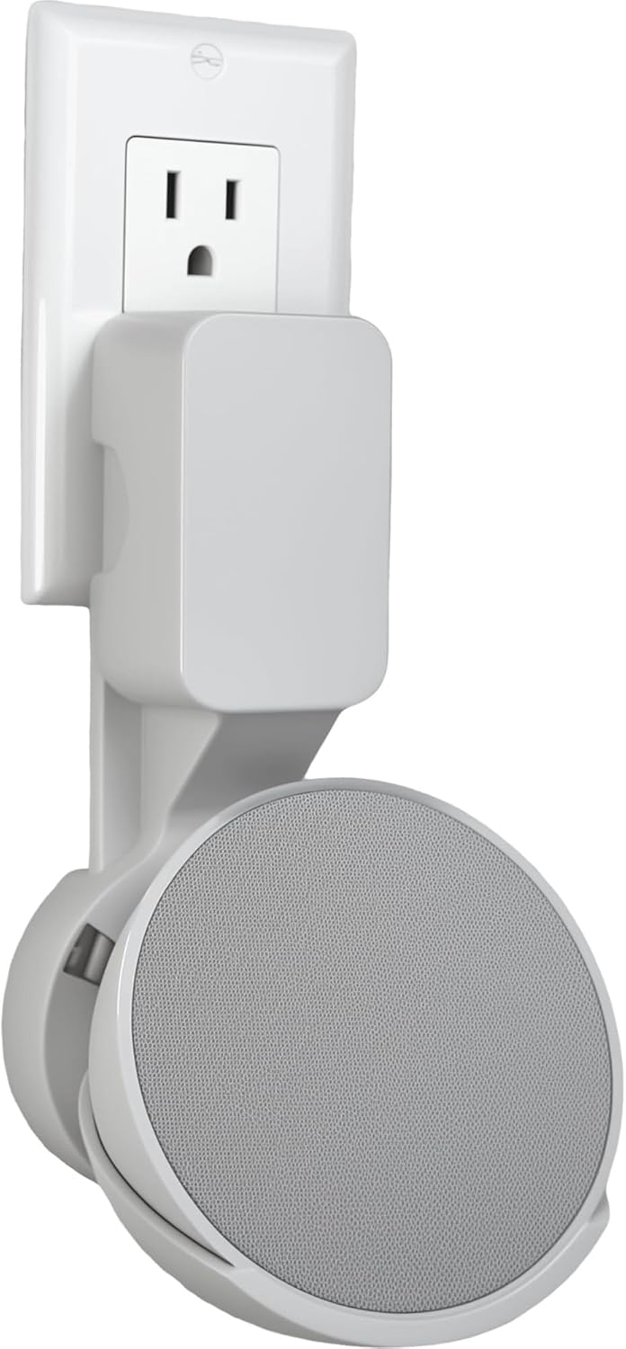 Wall Mount Holder for HomePod mini, No Drill, White, No7