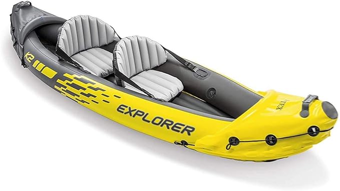 Kayak inflable Intex Explorer K2 para 2 personas con remos y bomba miniatura 3