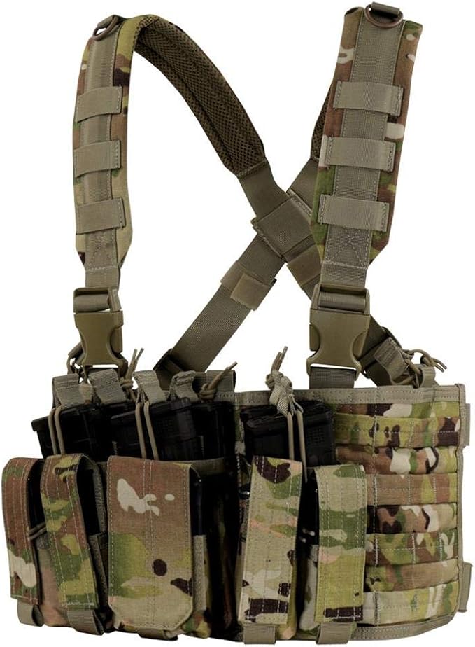 Condor MCR4 Coyote Brown MOLLE PALS OPS Chest Rig & Bib Integration Kit