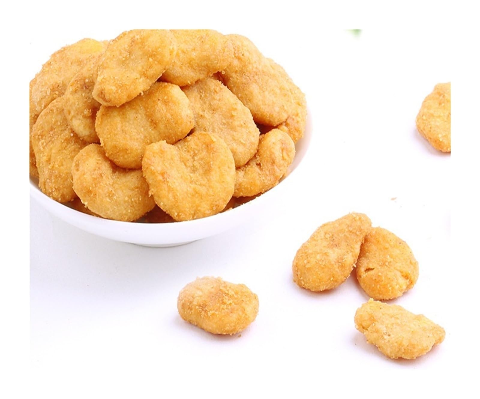 100 g de cangrejo, habas con sabor, un refrigerio crujiente elaborado con nueces y legumbres tostadas.(4bag)