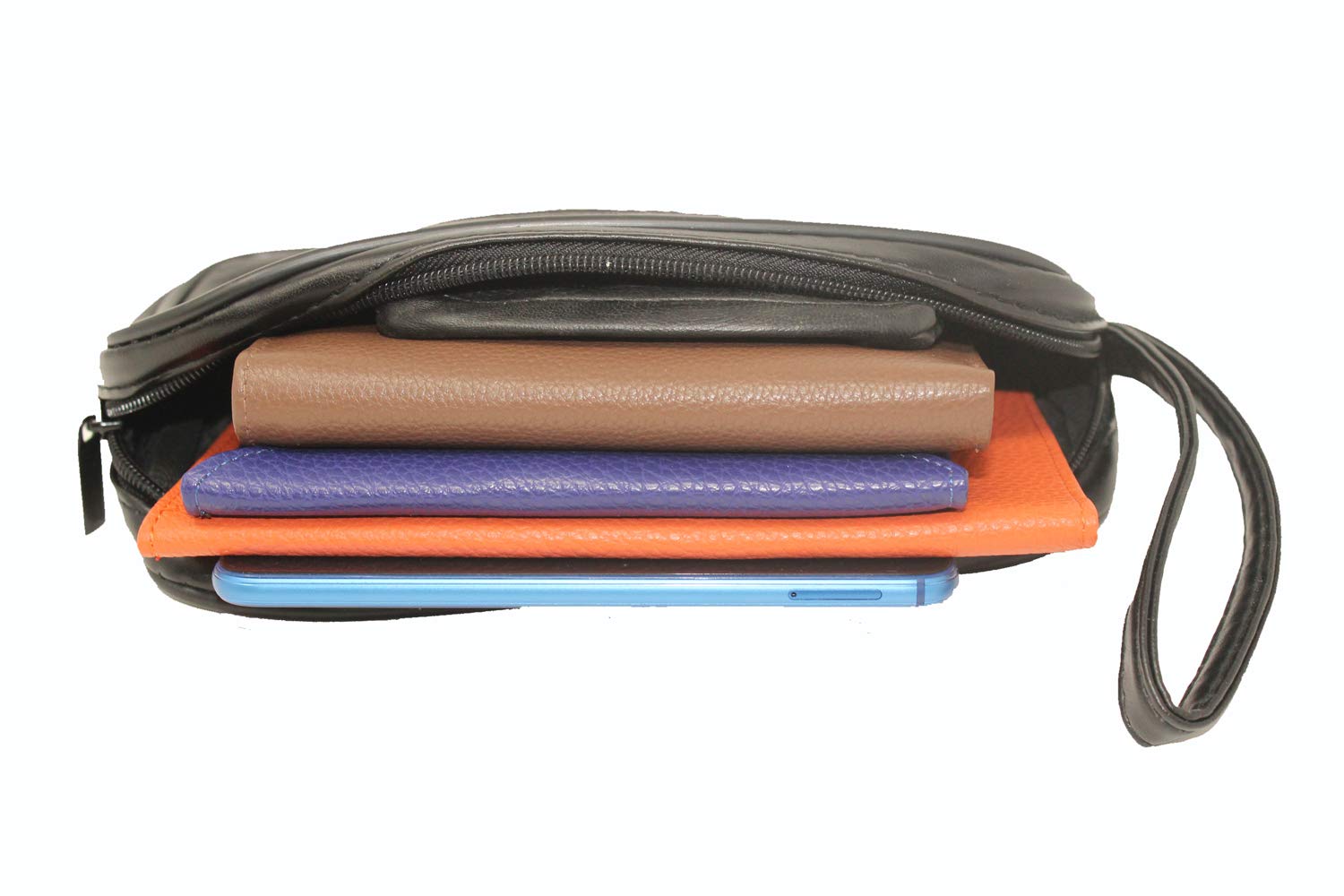 Frédéric Johns® - Herren-Handtasche, leer, Tasche, Leder, Schwarz
