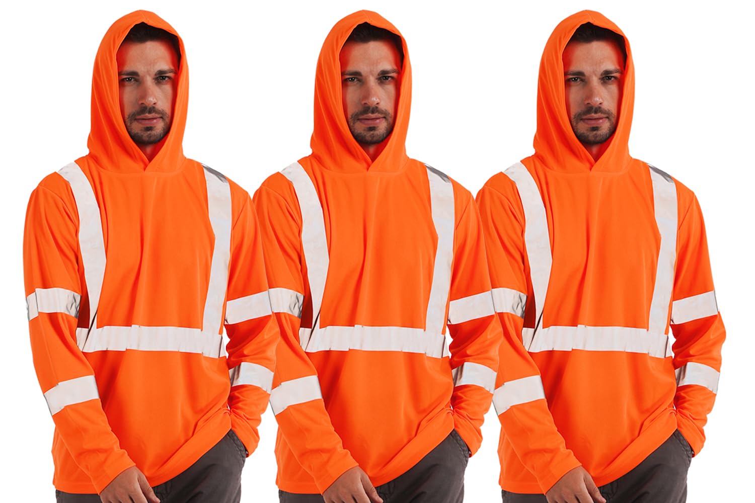 sesafety High Visibility Long Sleeve Construction Work Shirts