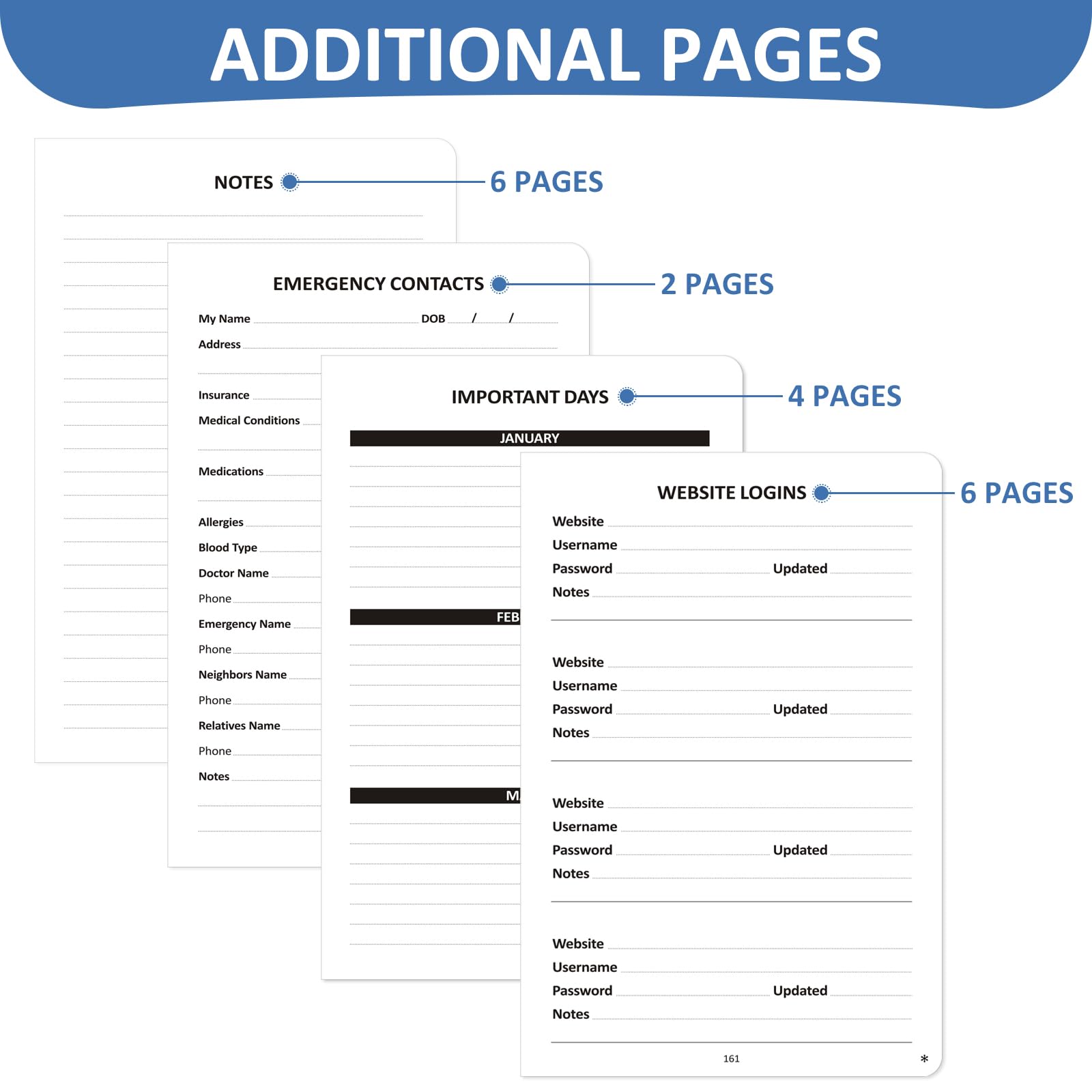 Comkiso Carnet d'adresses avec onglets alphabétiques individuels plastifié, grand format imprimé, 468 espaces d'entrée, étiquettes de changement d'adresse, carnet d'adresses à couverture rigide 14,5 x