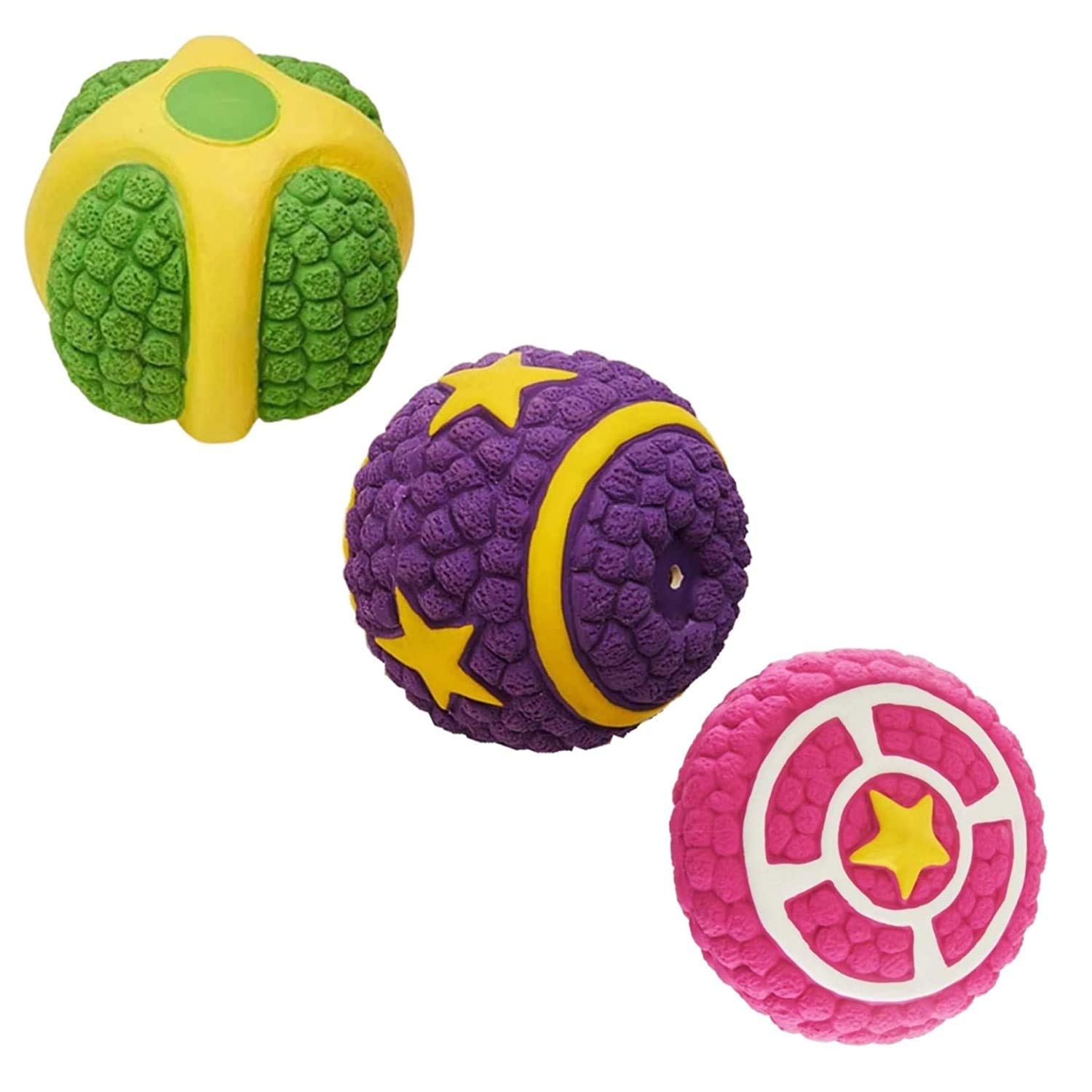 Pet Guard 3 in 1 | Starball |Melon | Pie | Latex Material Dog Toys Puppy Squeaky Toys Combo (B08TCHKWK1) Amazon Price History, Amazon Price Tracker