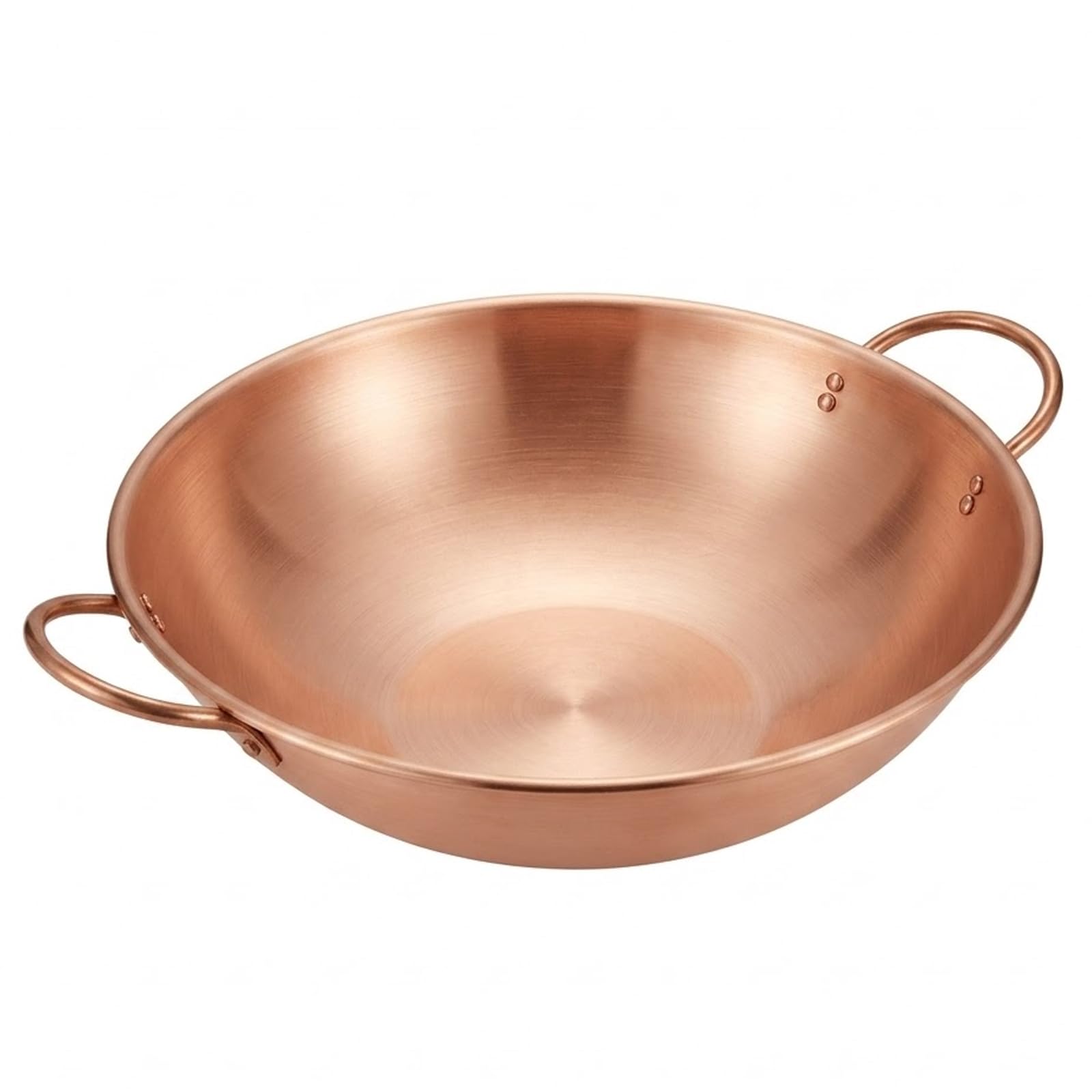Marmite en cuivre antiadhésive avec double poignée, compatible avec l'induction, casserole à soupe et ragoût pour la cuisine à la maison, 34 cm