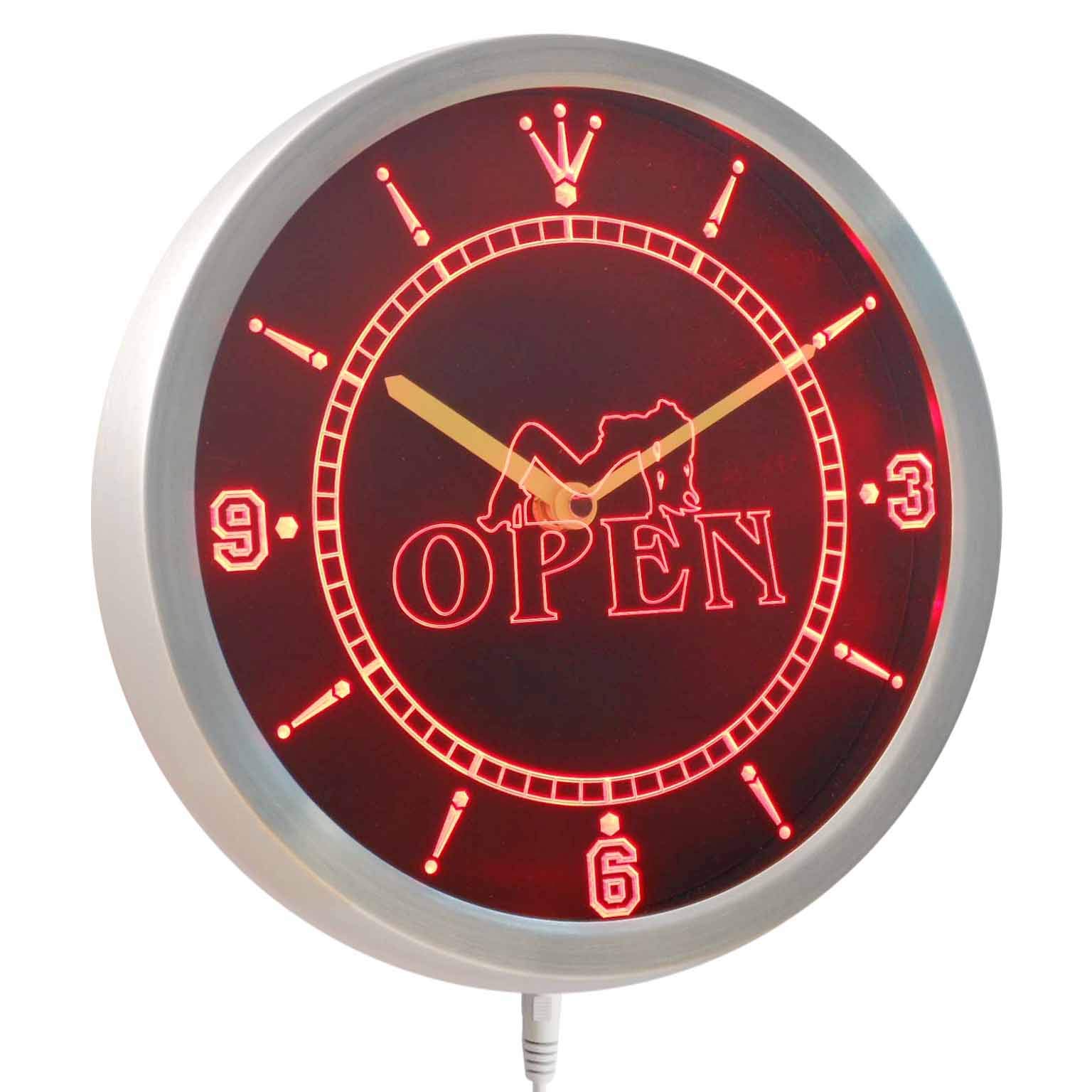 ADVPRO nc0287-r Exotic Stripper Dancers Beer Bar Gift Neon Sign LED Wall Clock