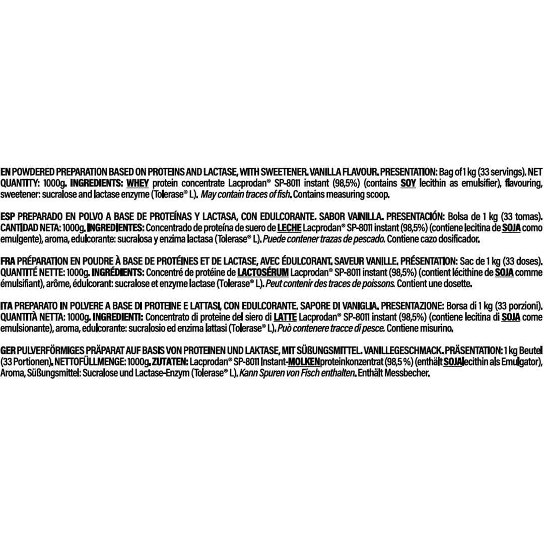 Life Pro Whey 1Kg | Alimento Deportivo, 78% Proteína Concentrado de Suero, Protege Tejidos, Anticatabolismo, Crecimiento Muscular y Facilita la Recuperación (1 kg, BAG VANILLA ICE CREAM) - 4