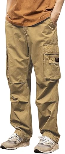 Lymio Cargo for Men || Cotton Cargo Pant || Drawstring Waist Pant (Also Available in Plus Sizes) (113-116)