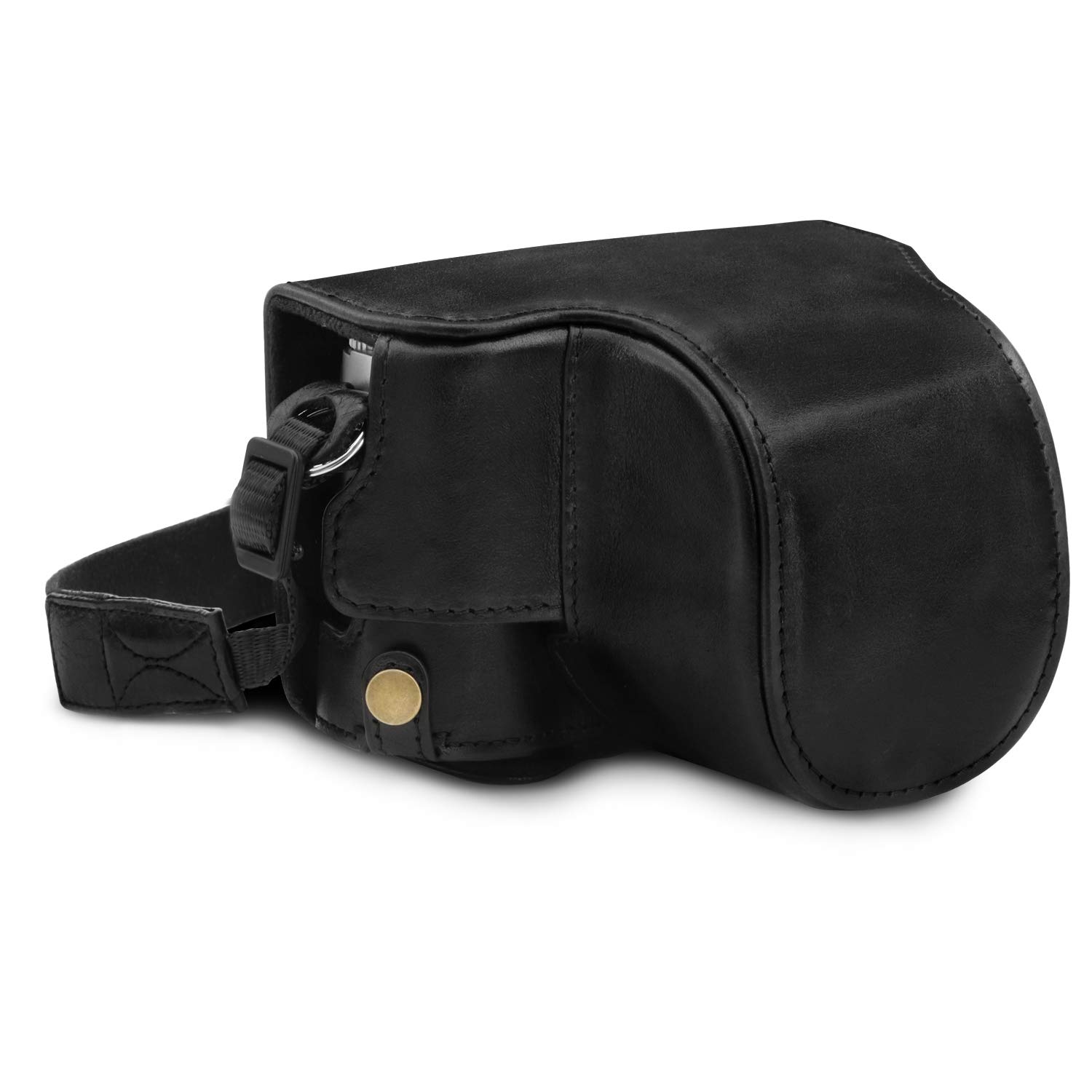 MegaGear Ever Ready - Funda de Piel para cámara de Fotos Compatible con Leica D-Lux 7, D-Lux 8