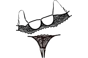 Sexy Underwire Lace Sheer Lingerie Set for Women