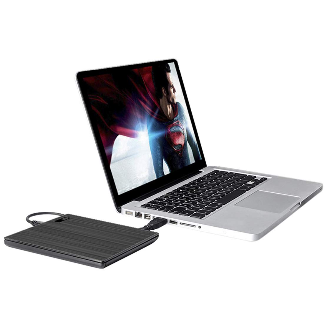 USB 3.0 Esterno unità Ottica Vassoio Stile unità CD/Dvd +/- RW Bruciatore Nero