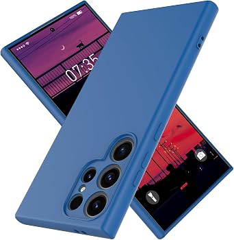 Silicone Case for Samsung Galaxy S25 Ultra, Durable and Stylish Drop Tested Soft Silicone Gel Rubber Slim Fit Shockproof Protection Phone Cover for Samsung Galaxy S25 Ultra Blue