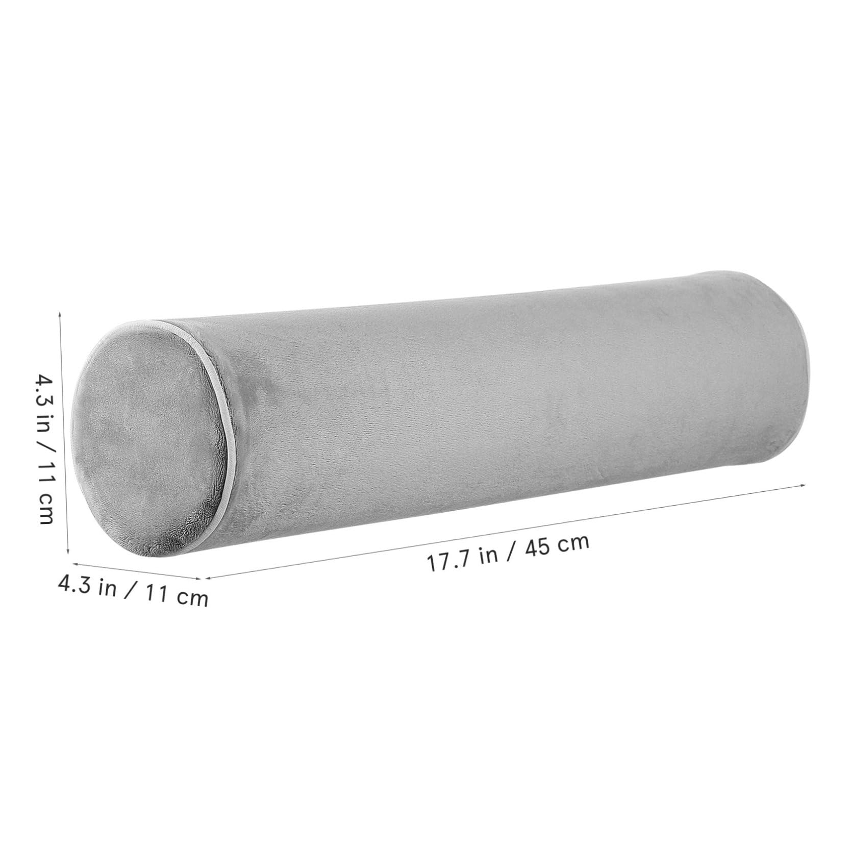 Almohada Cervical Ergonómica Cilíndrica 11X40 CM Soporte para Piernas y Espalda, Fabricada en Algodón Viscoelástico, para Dormir y Viajes