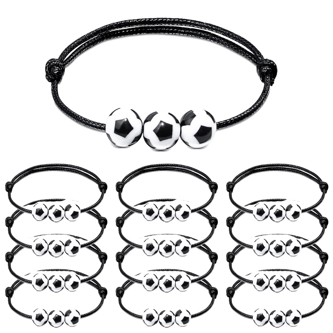 Braccialetti Calcio Con Ciondolo - 2 Pezzi, Regolabili, Per Uomo E Bambini, Ideale Regalo - Foto 9