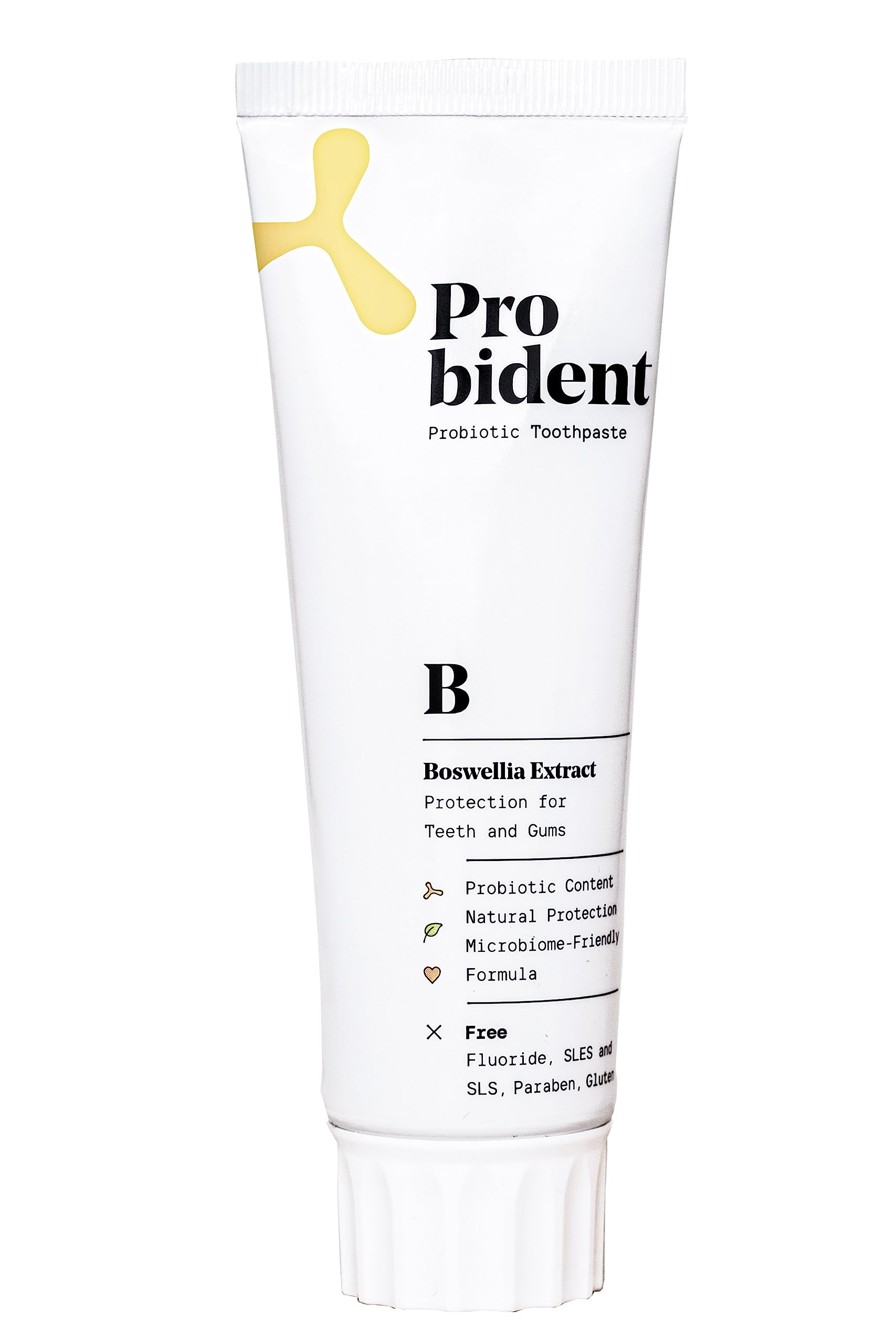 Probident Aktif Probiyotikli Florürsüz Akgünlük Özüt İlaveli Doğal Diş Macunu 75mL