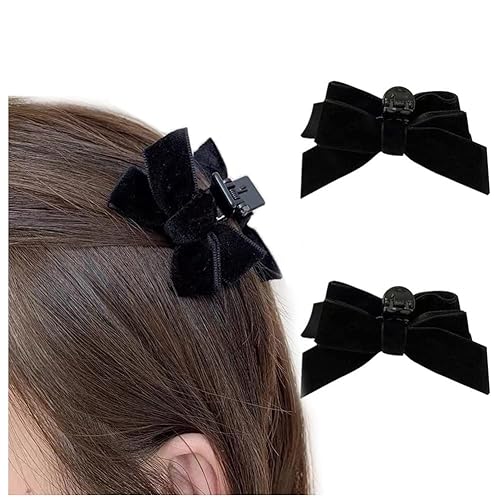 Pinzas para el cabello con lazo para mujeres y niñas accesorios antideslizantes para el cabello para mujeres pinzas laterales para cabello grueso y