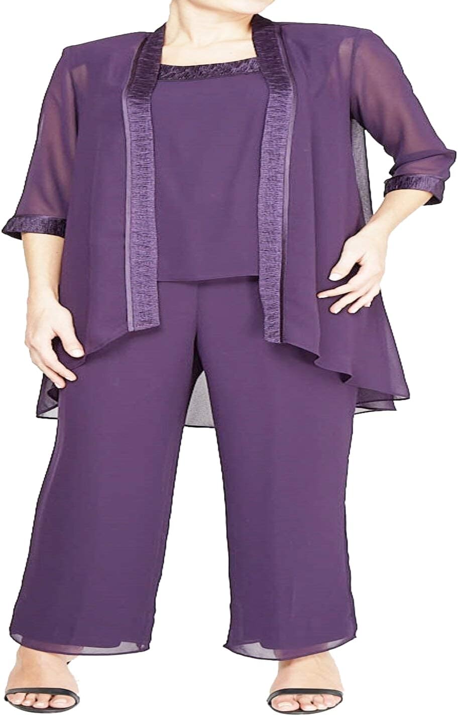 Le Bos Womens Fortuny Trim Long Jacket Pant Set