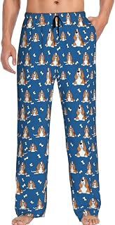 Mens Pajama Pants - Casual Men's Sleepwear Lounge PJ Bottoms with Drawstring and Pockets