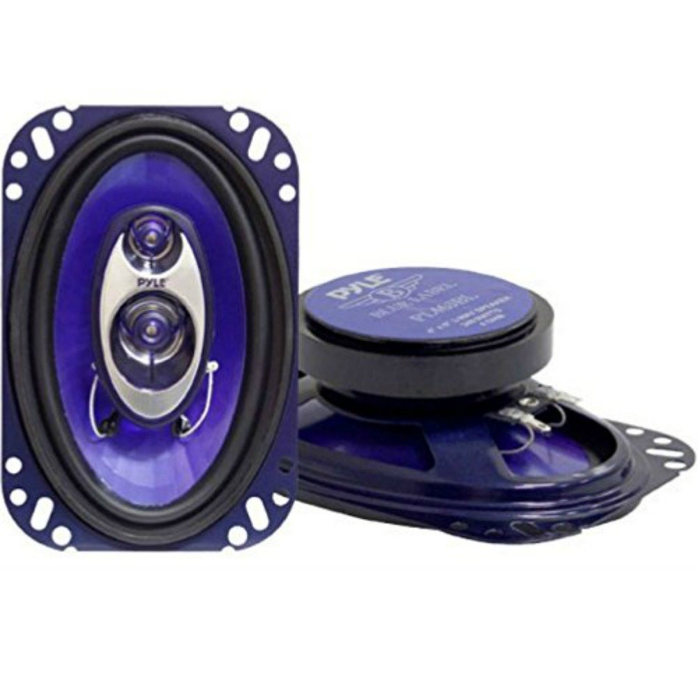 Pareja DE Altavoces O DIFUSORES OVALADOS 4" X 6" 10 CM X 15 CM PYLE PL463BL Azul 240 Watt RMS 480 Watt MAX A. 3 Calles TRIASSIALI por Puertas Portero ES TAQUILLAS Coche